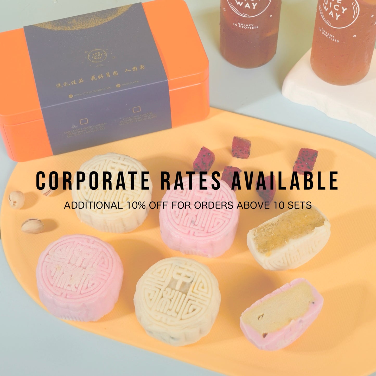 FESTIVE SALES 40+% OFF — Mao Shan Wang Durian Dragonfruit-infused Snowskin Mooncake Set