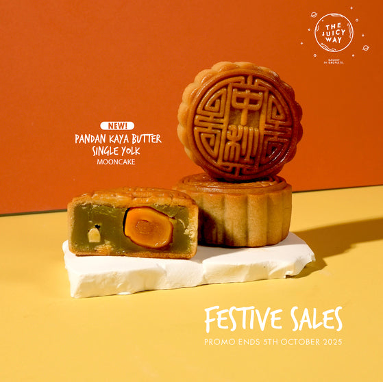 FESTIVE SALES 30%+ OFF — Pandan Kaya Butter Single Yolk Traditional Mooncake Set