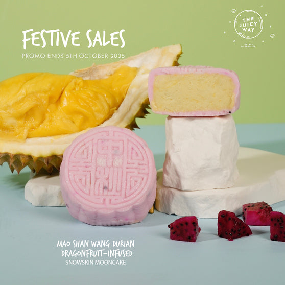 FESTIVE SALES 40+% OFF — Mao Shan Wang Durian Dragonfruit-infused Snowskin Mooncake Set