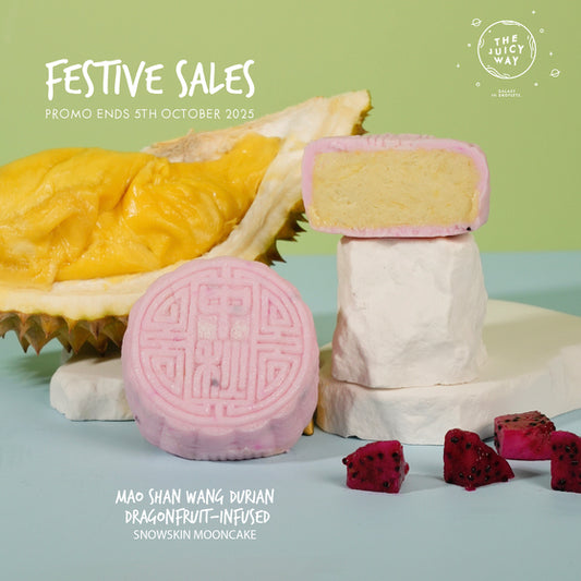 FESTIVE SALES 40+% OFF — Mao Shan Wang Durian Dragonfruit-infused Snowskin Mooncake Set