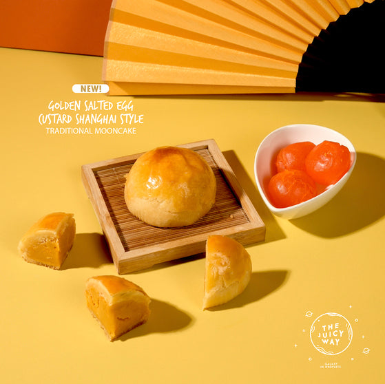FESTIVE SALES 30+% OFF — Golden Salted Egg Custard Shanghai-Style Mooncake Set