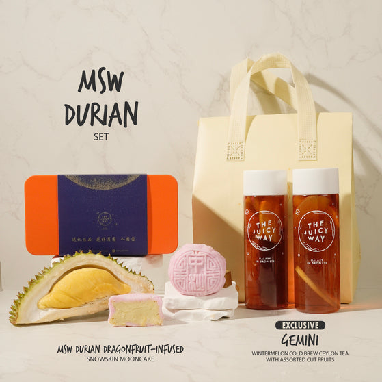 FESTIVE SALES 40+% OFF — Mao Shan Wang Durian Dragonfruit-infused Snowskin Mooncake Set