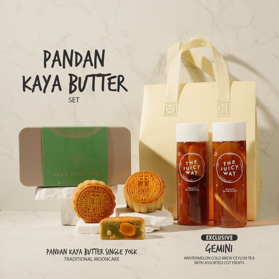 FESTIVE SALES 30%+ OFF — Pandan Kaya Butter Single Yolk Traditional Mooncake Set