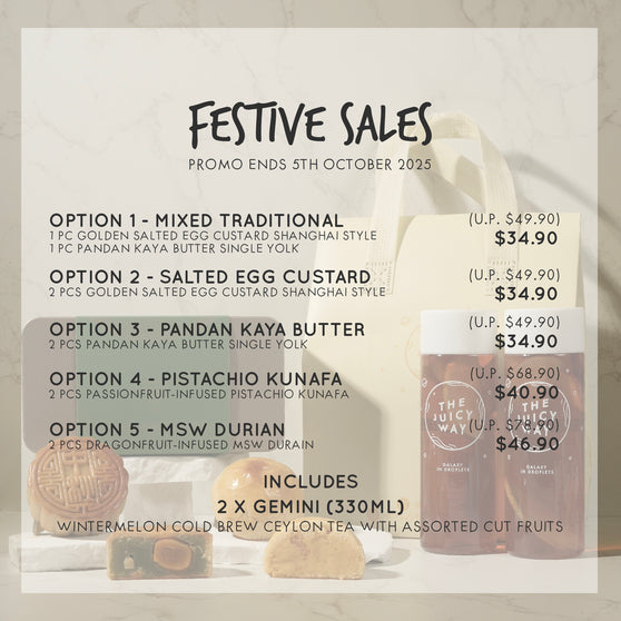 FESTIVE SALES 30+% OFF — Mixed Traditional Mooncake Set
